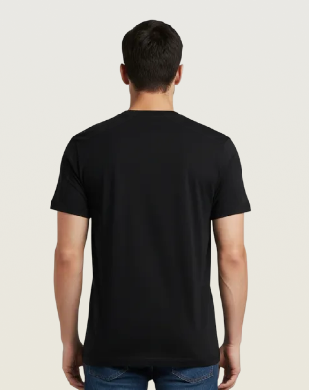 Monogram Pocket Tee - Black/Orange